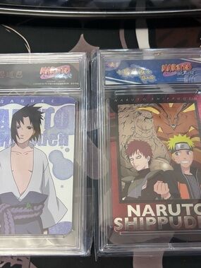 Naruto Shippuden Character Card Set - Naruto & Sasuke